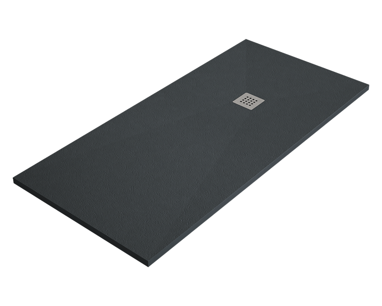 Brodzik ARDESIA 90x130 cm Grafit kratka ze stali