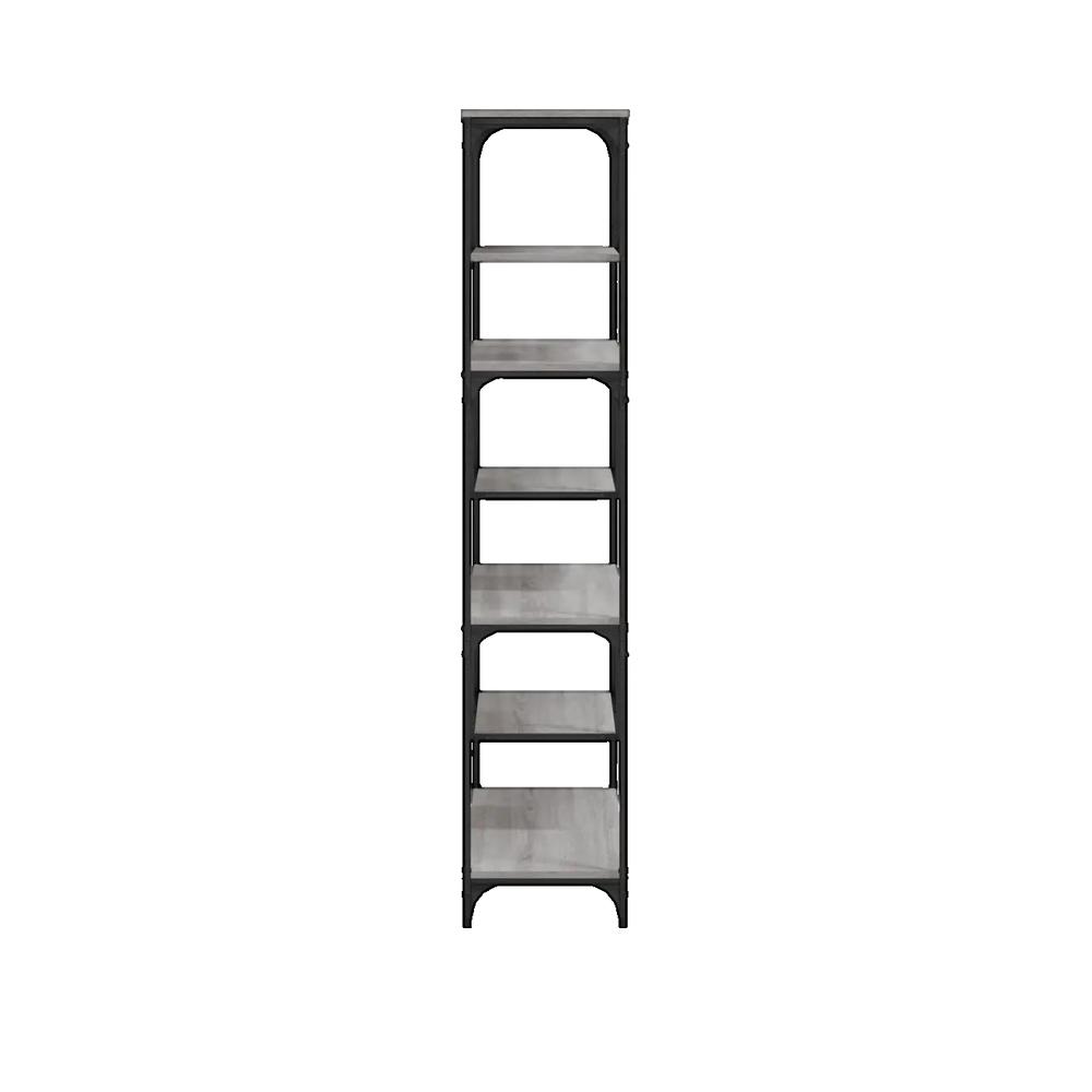 Regał vidaXL Sonoma Szary 81x36x176 cm z Drewna Inżynieryjnego i Metalu