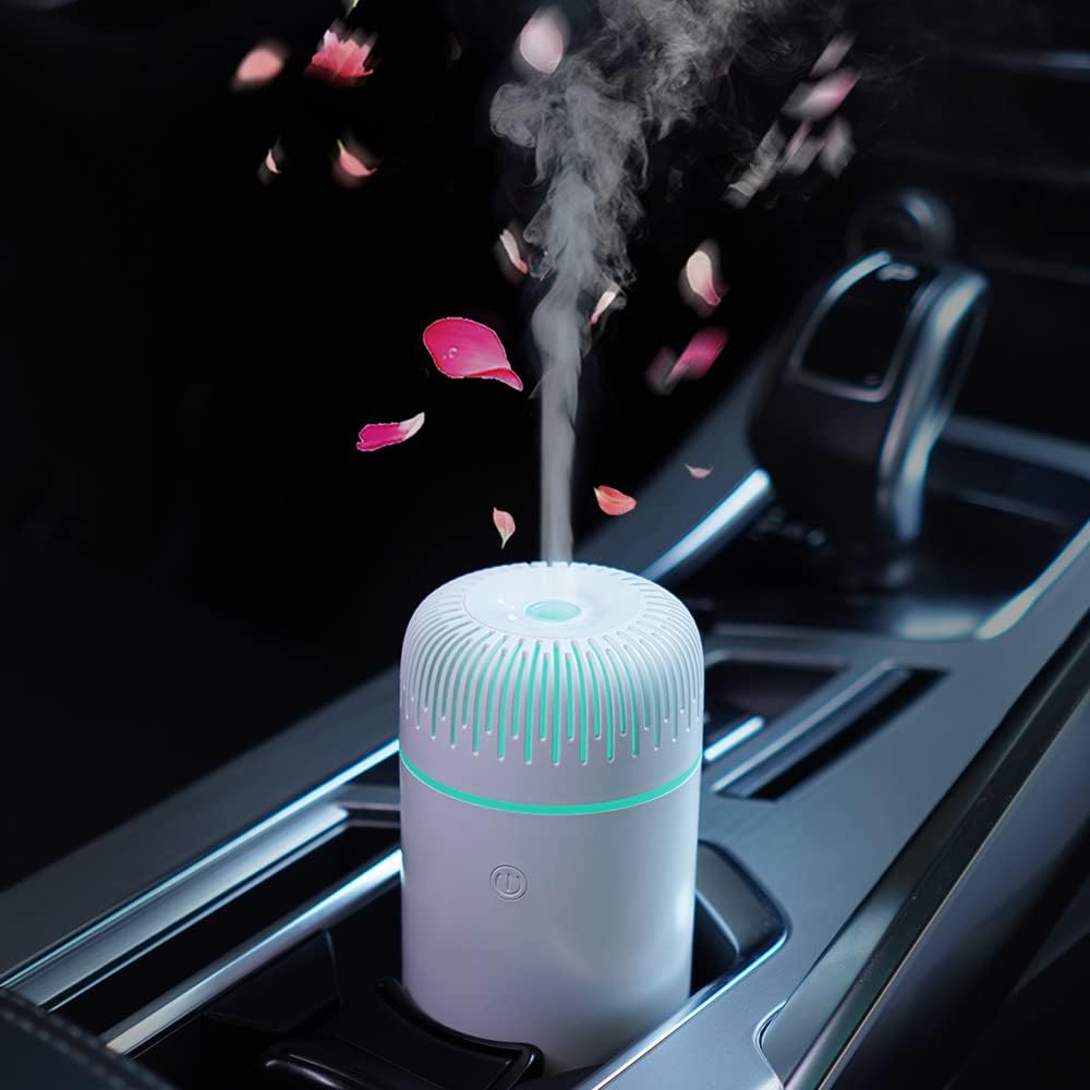 220 ml biały nawilżacz powietrza, zasilany przez USB waporyzator, chłodna mgiełka, olejki eteryczne, nawilżacz aromaterapeutyczny do użytku domowego