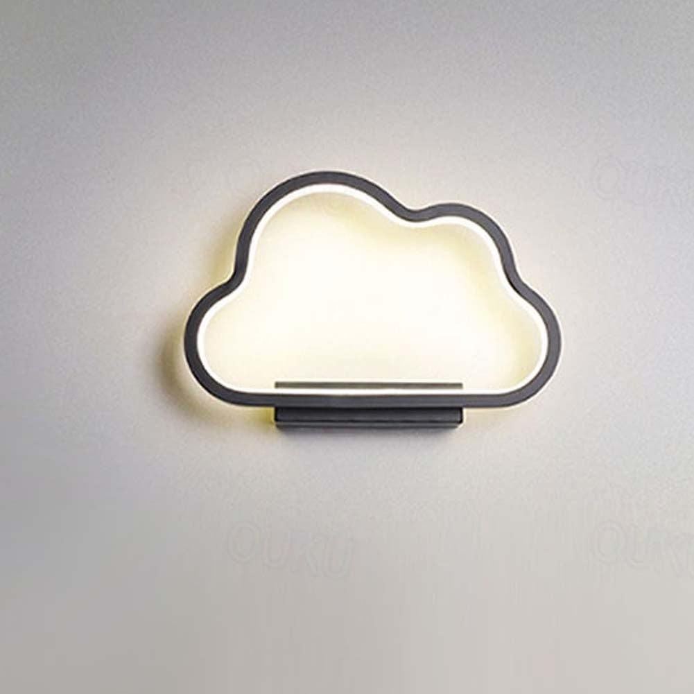 Lampa ścienna LED w kształcie chmury – Applikacja do sypialni, przy łóżku, na ścianie akcentowej w salonie, korytarzu, delikatne białe światło natural