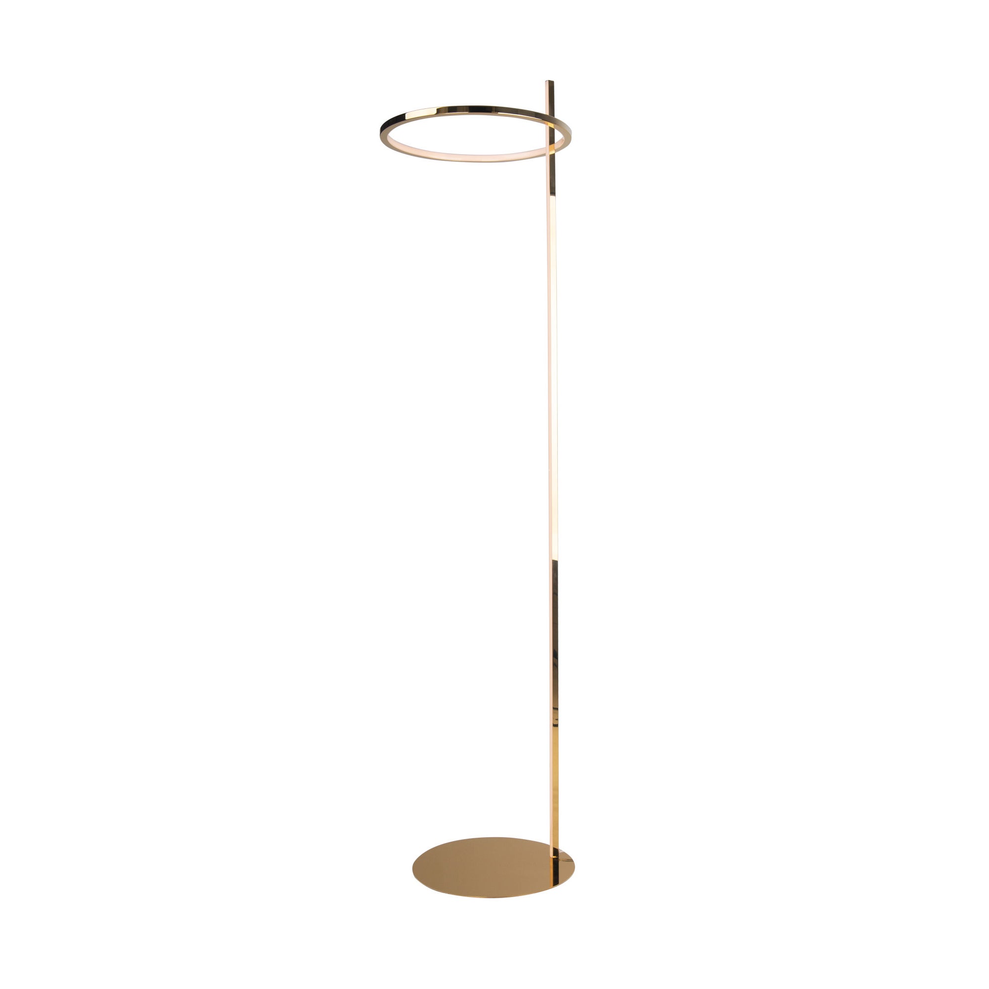 Lampa stojąca LED LOZANNA 27W 3000K 2700lm metal złota wym:170x40x40cm ring Maxlight