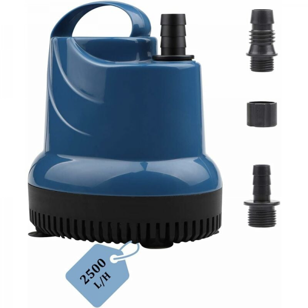 Miniaturowa pompa zanurzeniowa 2500 l/h 40 W 230 V, wysokość wylotu 2,3 m, kabel 2,5 m