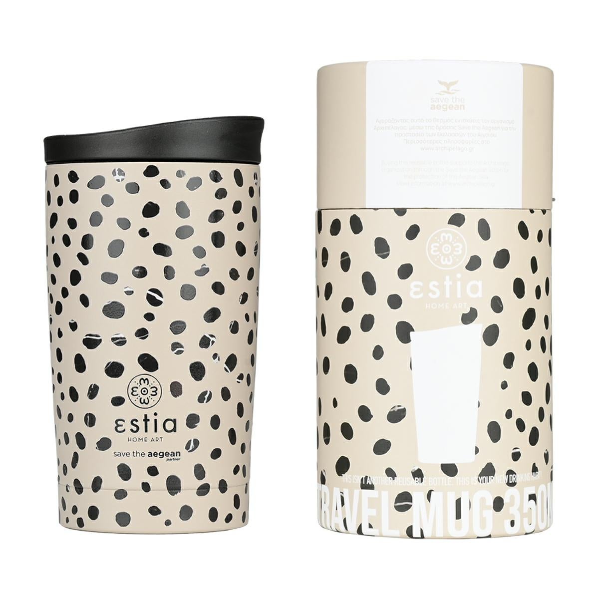Kubek termiczny Leopard Taupe 350 ml 8x8x15 cm 1 szt.