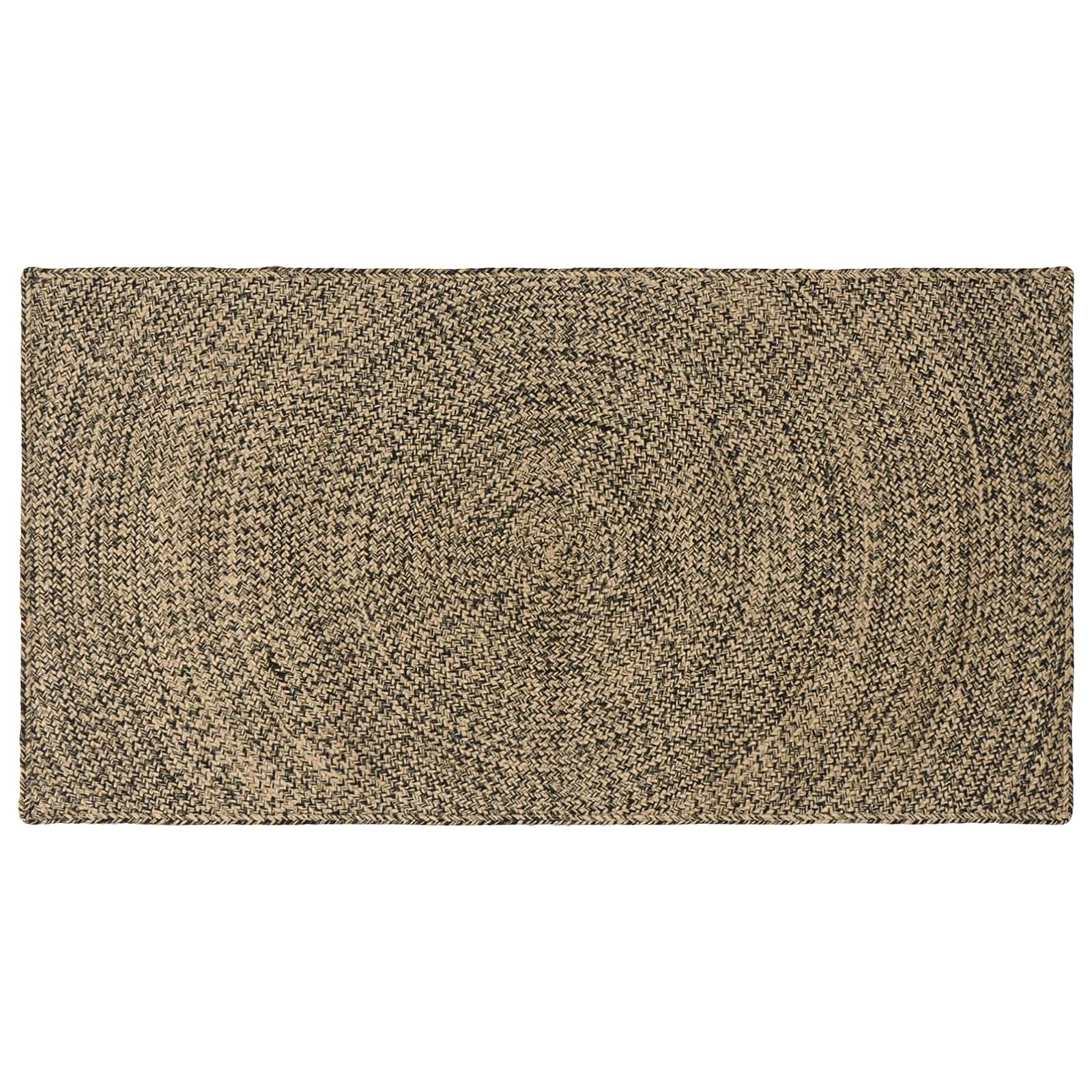 Dywany pokojowe Naturalny i czarny 100 x 200 cm Juta