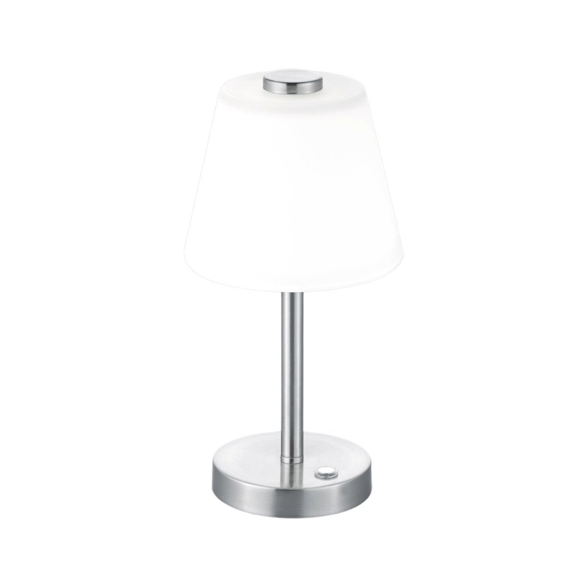 Lampa stołowa nikiel mat-biała EMERALD LED 4W Ciepła biel 3000K 350lm Trio