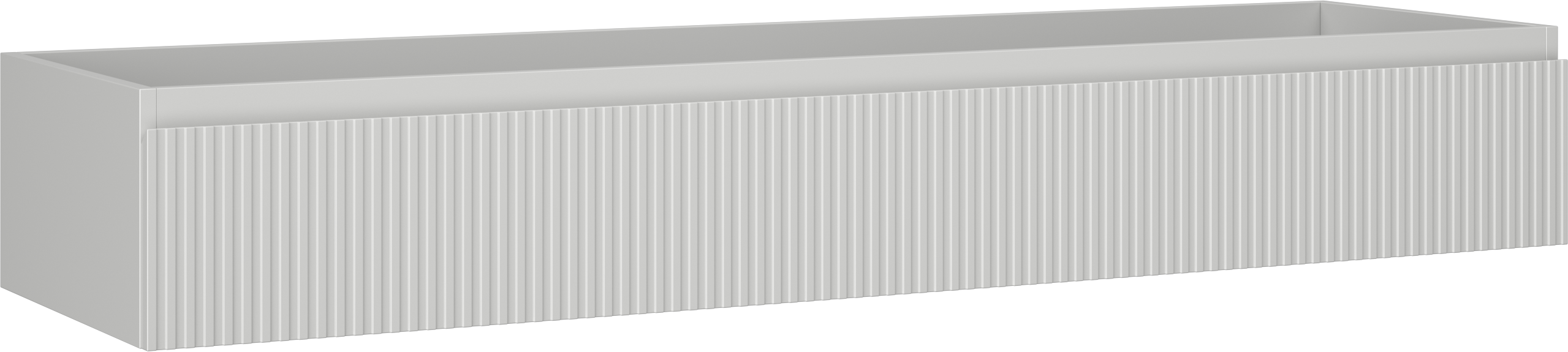 Mexen Rivel szafka łazienkowa podumywalkowa 160 cm, 1 szuflada, ryflowana , szara mat - 91A20-16023-1-BF62