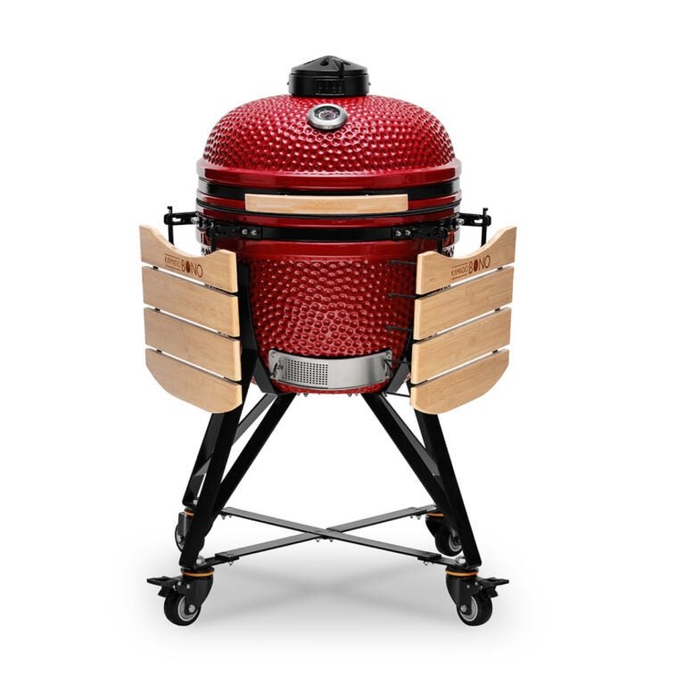 Grill Kamado Bono Media Czerwony + sześć dodatkowych akcesoriów w prezencie