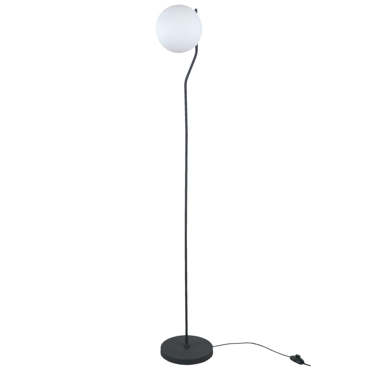 Lampa podłogowa stojąca Carimi czarno-biała 1xE27x5W wym: 152 x 20 x 20 cm metal Italux