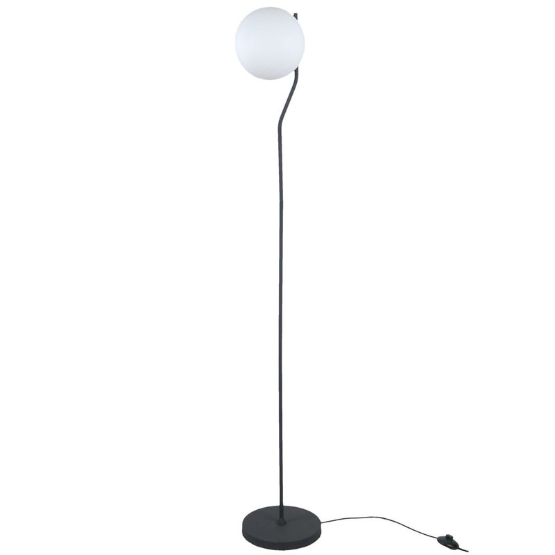 Lampa podłogowa stojąca Carimi czarno-biała 1xE27x5W wym: 152 x 20 x 20 cm metal Italux