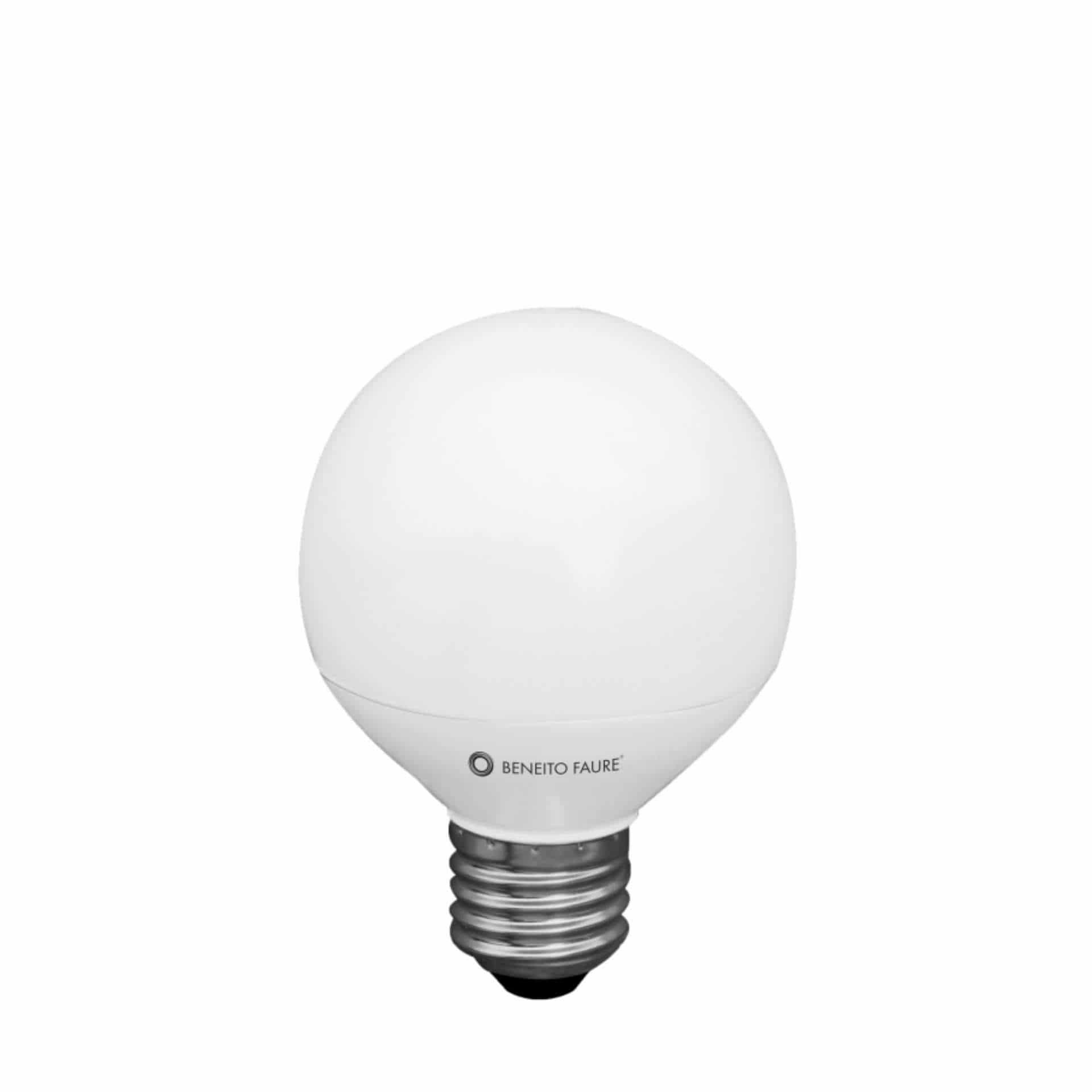 Żarówka LED E27 Micro Globe 6 W, z możliwością modernizacji 360 stopni, ciepła biel 3000 K, 500 lumenów, kompaktowa konstrukcja – Beneito & Faure