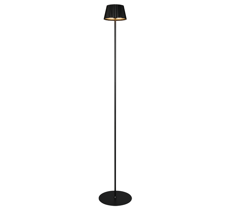 Lampa stojąca zewnętrzna bezprzewodowa czarna wbudowany LED 2W SUAREZ RL