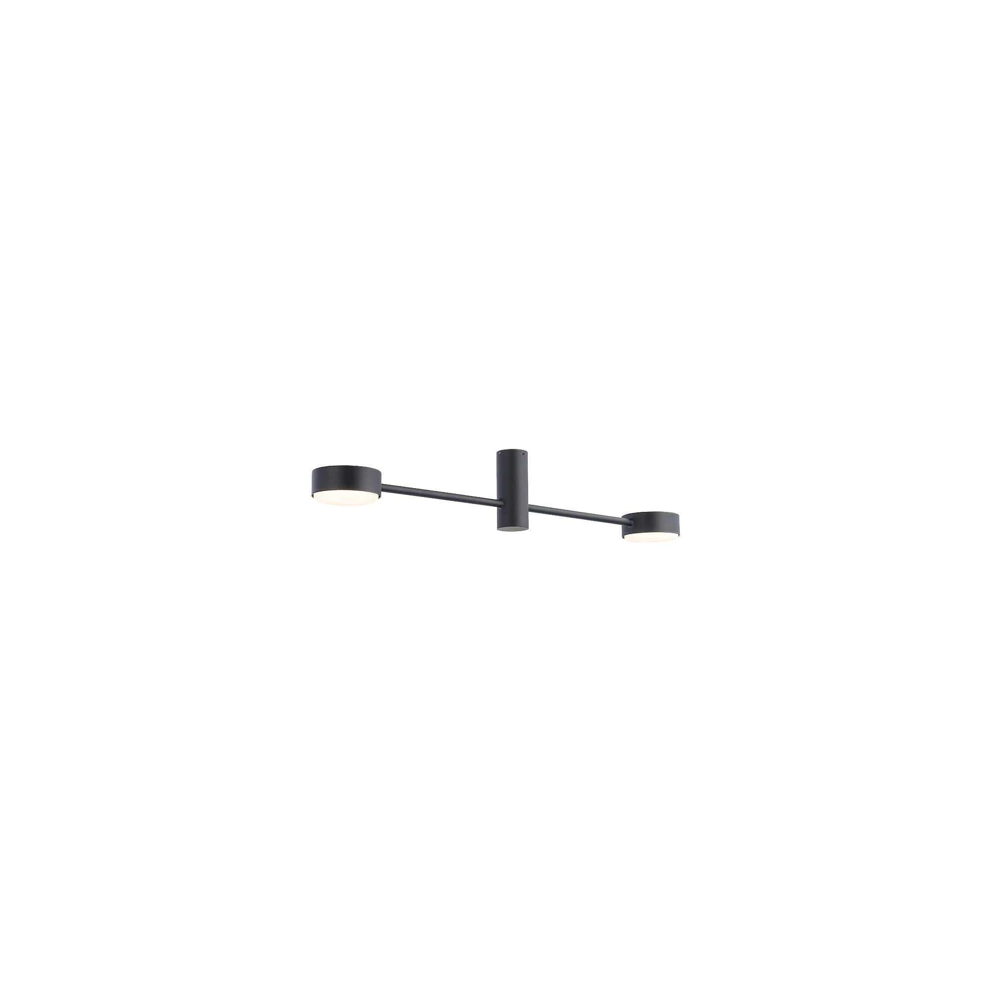 Lampa sufitowa ORBIT czarna 2 x GX53 x 8W wym: 9 x 68 x 9 cm Nowodvorski Lighting