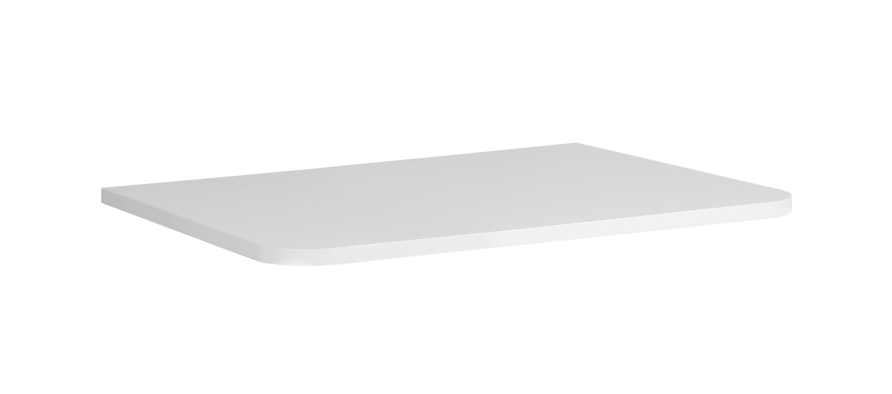 Blat Łazienkowy LINEA 60 cm Biały Laminowany Bez Otworów