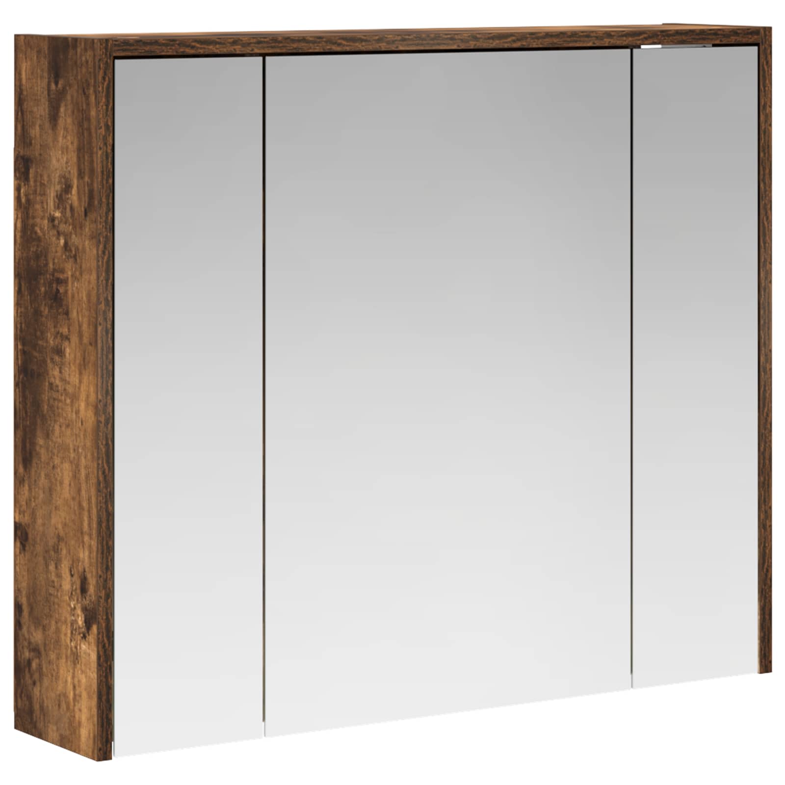 Szafka z lustrem do łazienki Dąb wędzony 73,5 x 16 x 62,5 cm