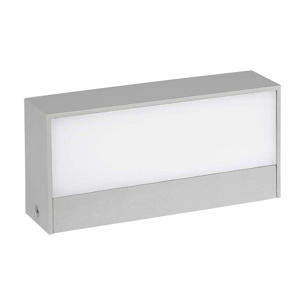 Kinkiet zewnętrzny VT-8056 LED 9W Zimna biel 850lm szary wym:4,6x17,3x8,1cm IP65 V-TAC