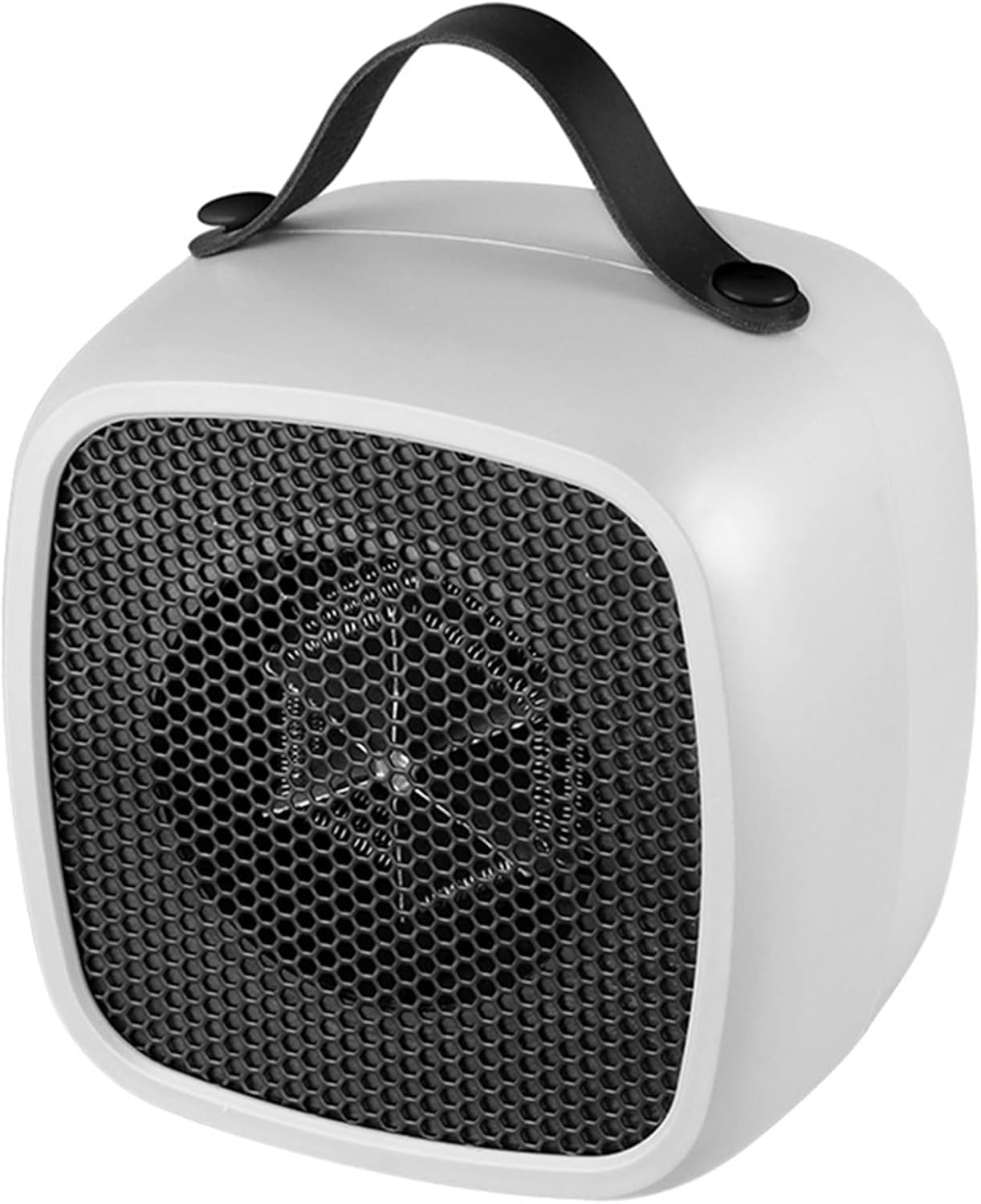 Grzejnik pomocniczy z zabezpieczeniem przed przegrzaniem, ceramiczny grzejnik elektryczny 500 W do biura, biurka, sypialni, biały