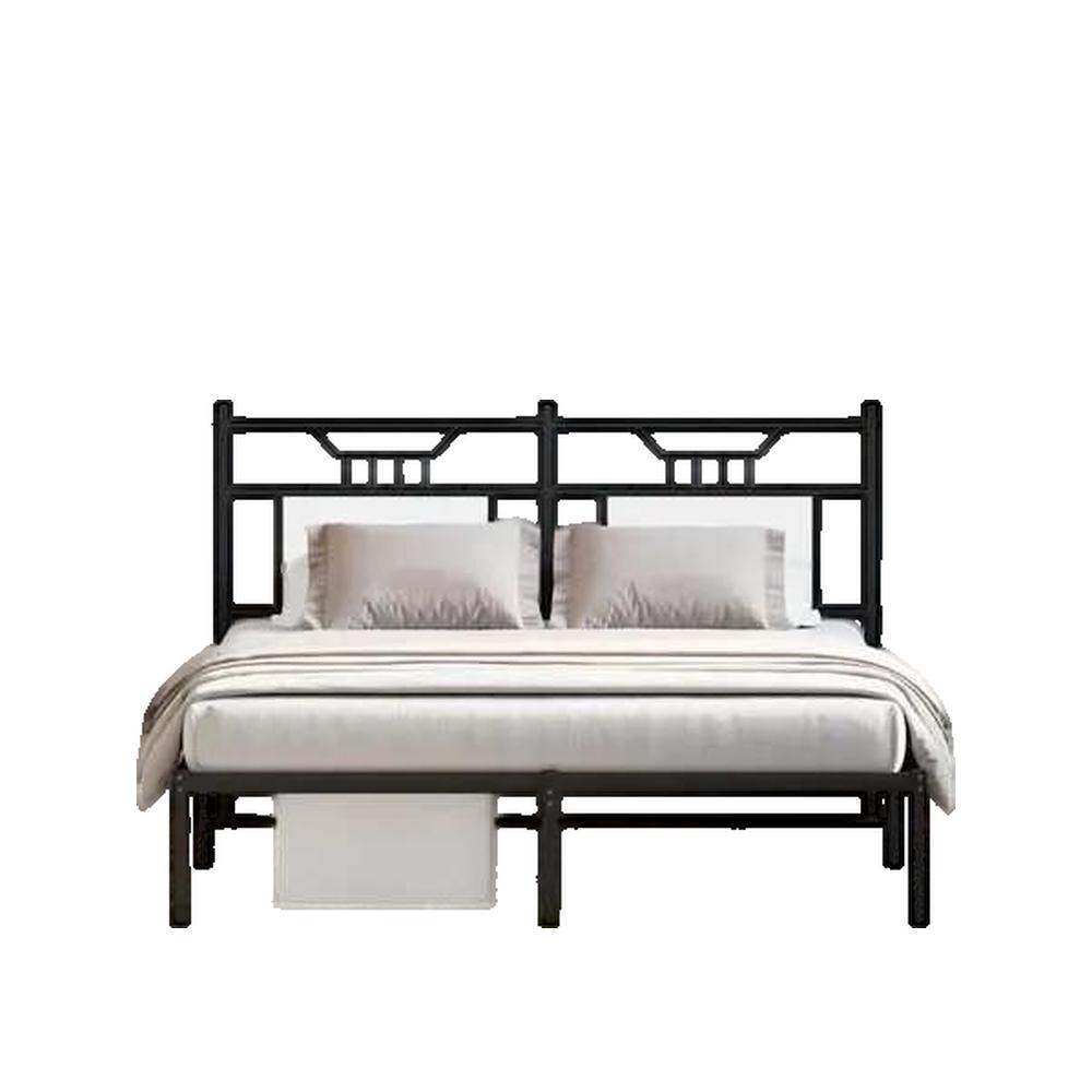 Szafki nocne vidaXL zestaw 2 białe 40x35x50 cm drewno inżynieryjne i metal