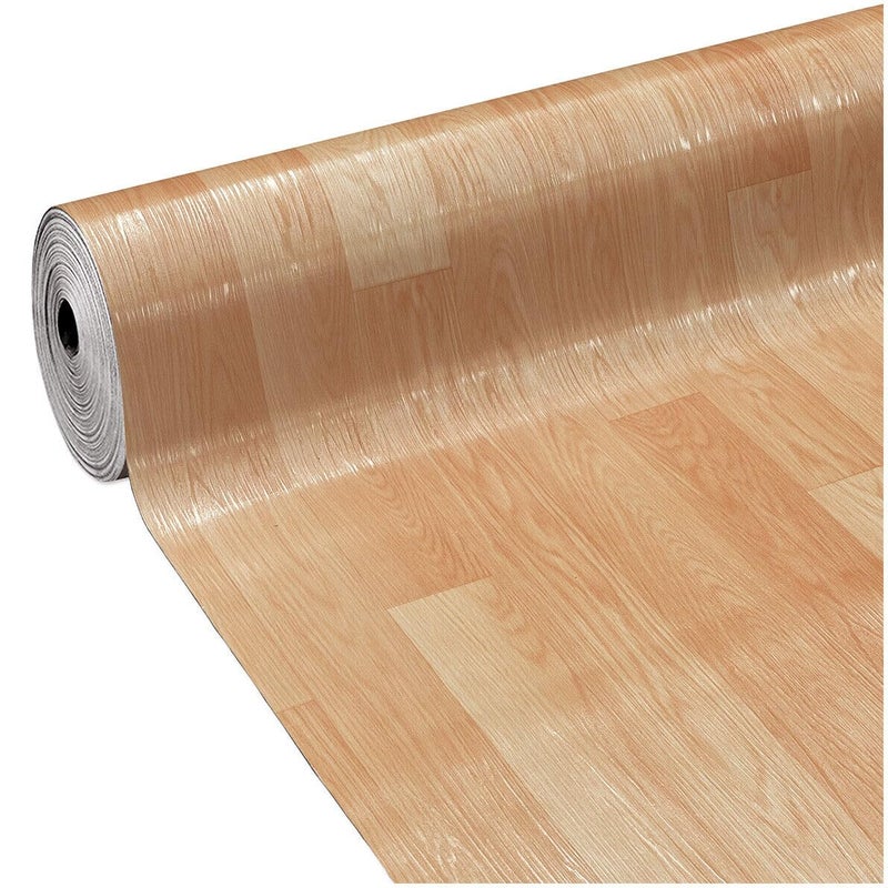 Wykładzina Podłogowa PCV Rolka Winyl 31 Rozmiarów Wzornictwo Drewno 100x950 Cm Naturalne Paski Drewniane (F)