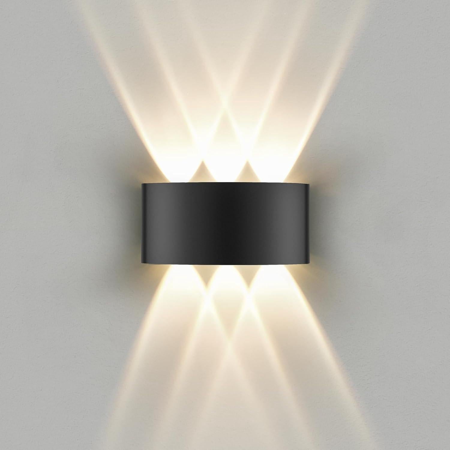 Kinkiet wewnętrzny IP65, lampa ścienna LED 3000 K, nowoczesna lampa ścienna do sypialni, salonu, hotelu, klatki schodowej, korytarza