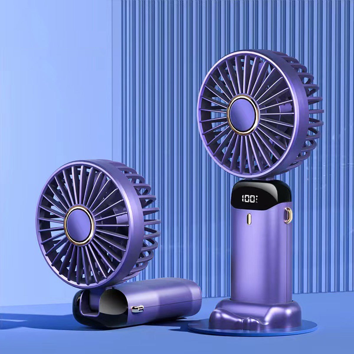 Mini przenośny wentylator, osobisty wentylator przenośny, regulowany do 90°, ładowany przez USB, 800 mAh, mały wentylator biurkowy, 5 prędkości