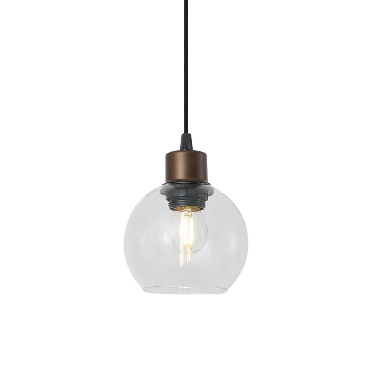 Qazqa nowoczesny oświetlenie szynowe - Iconic Lava - brąz, max. 15w, kompatybilny z żarówką LED, e27, 13cm oświetlenie