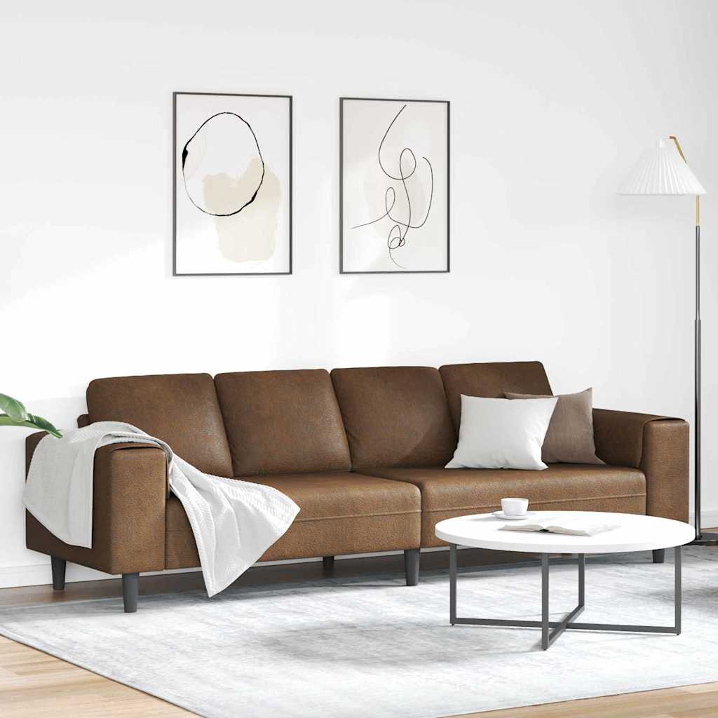 Sofa do salonu Brązowy 250 x 77 x 76 cm vidaXL