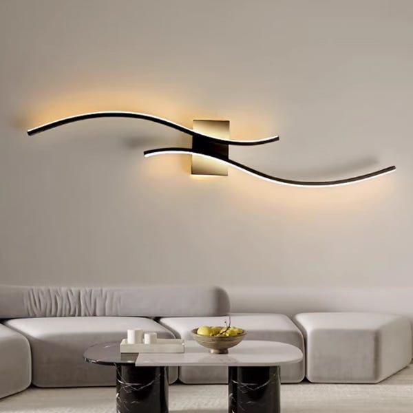 Kinkiet o długości 60 cm, ciepłe światło, dekoracyjna lampa do wnętrz, lampka nocna LED, lampka nocna