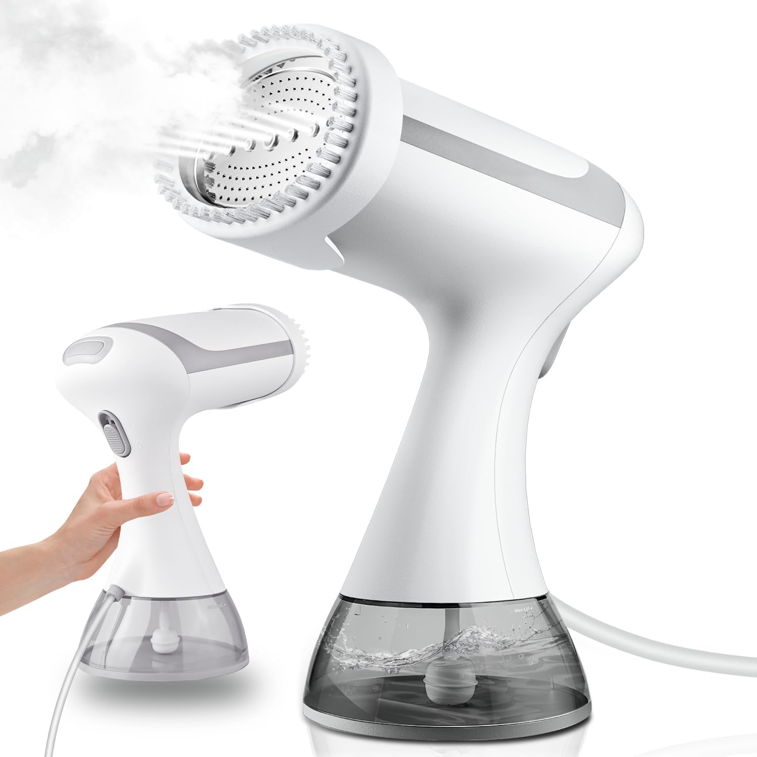 Przenośny parowy steamer do ubrań W pionowy steamer z zbiornikiem na wodę o pojemności ml szybkie nagrzewanie w sekund żelazko parowe podróżn