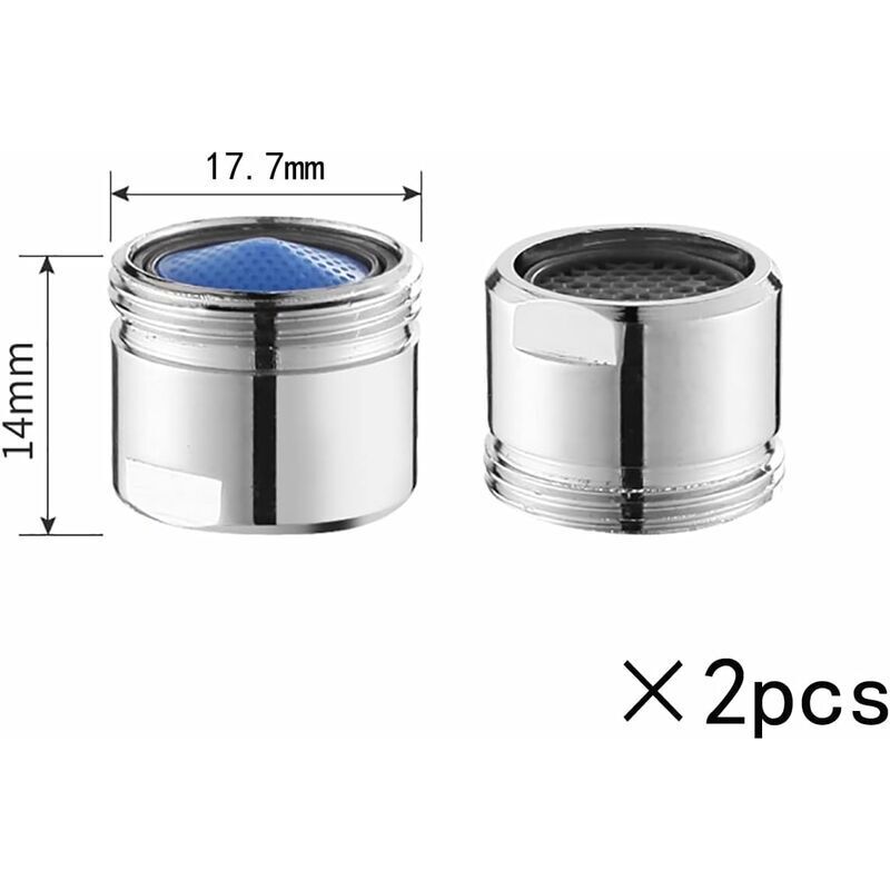 Perlator do kranu, filtr oszczędzający wodę, M18, do kranów łazienkowych i kuchennych, 5 sztuk.