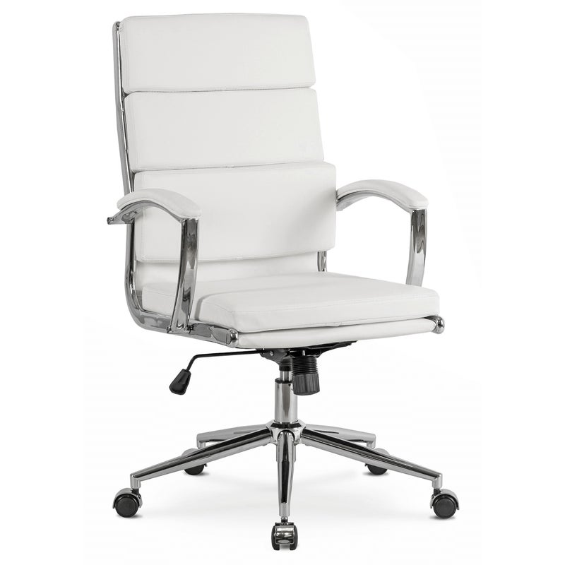 Fotel Biurowy Obrotowy Krzesło Do Biurka Komputer Ergonomiczny Biały CAMILO