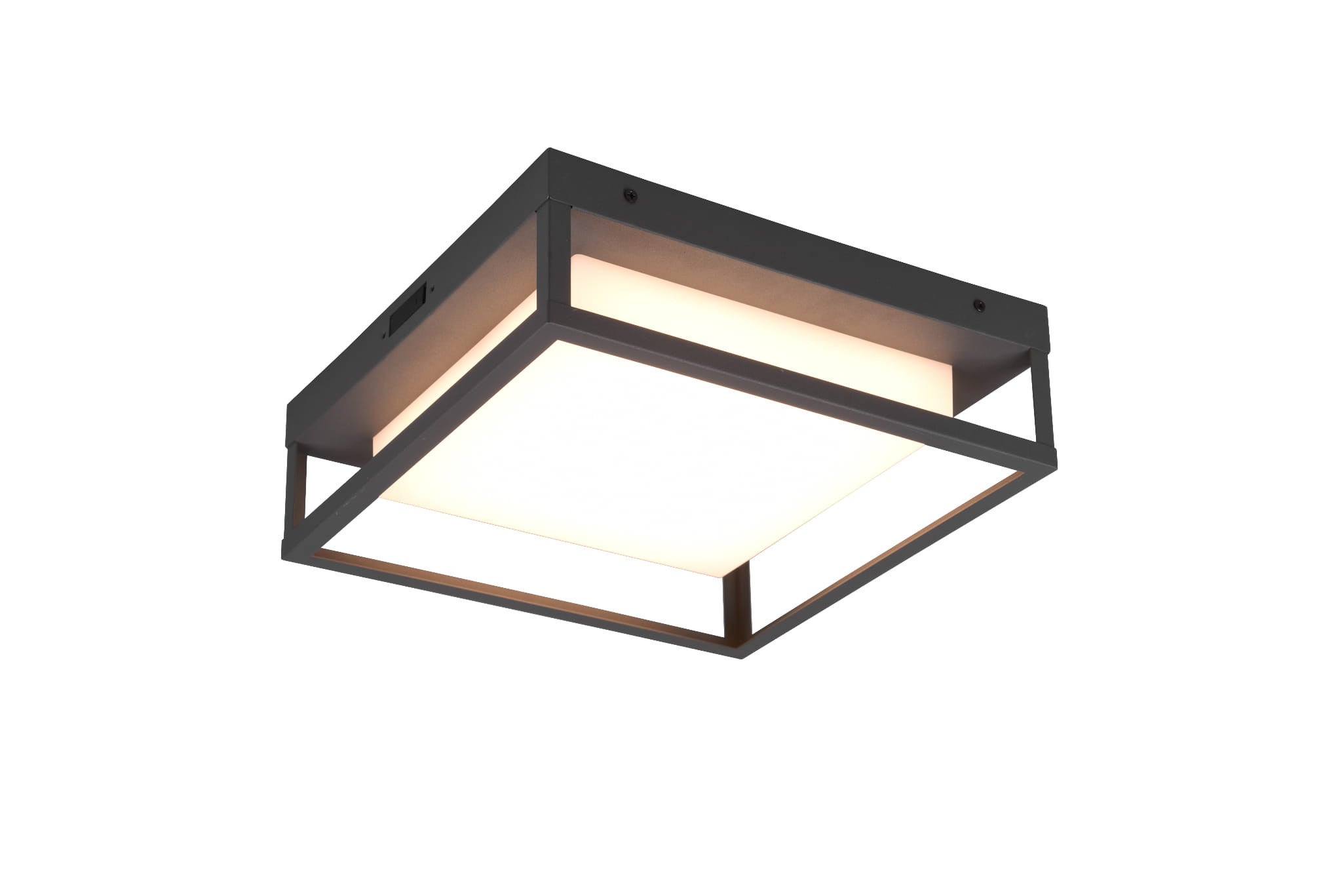 Lampa sufitowa zewnętrzna WITHAM LED 14W Odcienie bieli 1550lm antracyt wym:10x30x30cm IP54 Trio