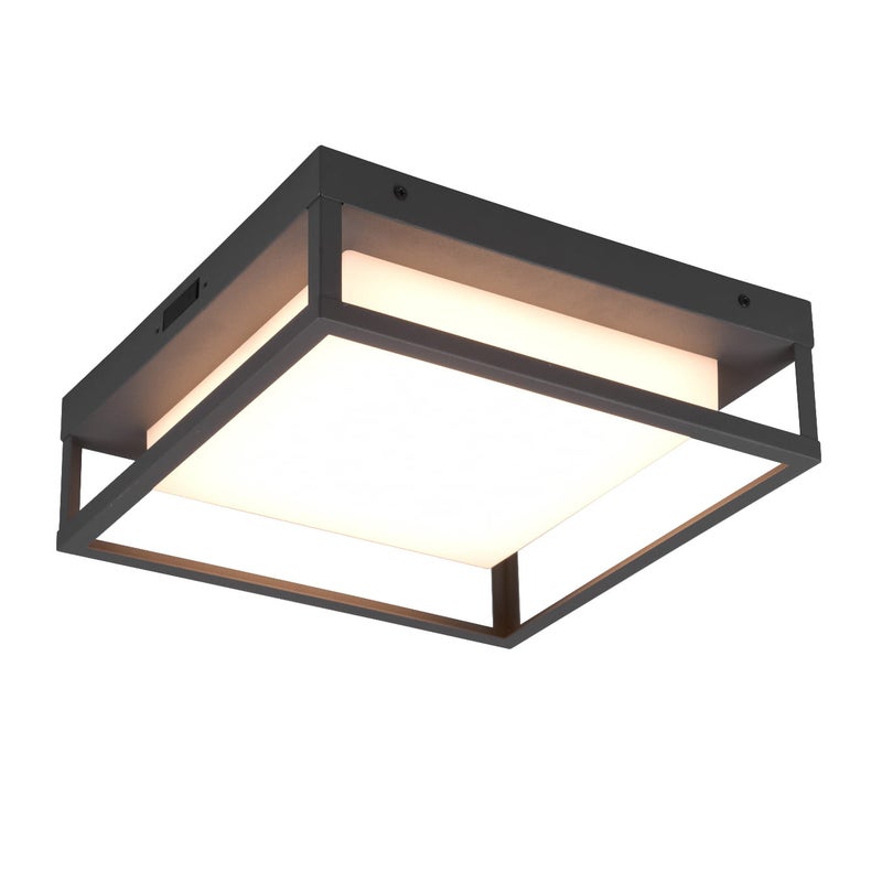 Lampa sufitowa zewnętrzna WITHAM LED 14W Odcienie bieli 1550lm antracyt wym:10x30x30cm IP54 Trio