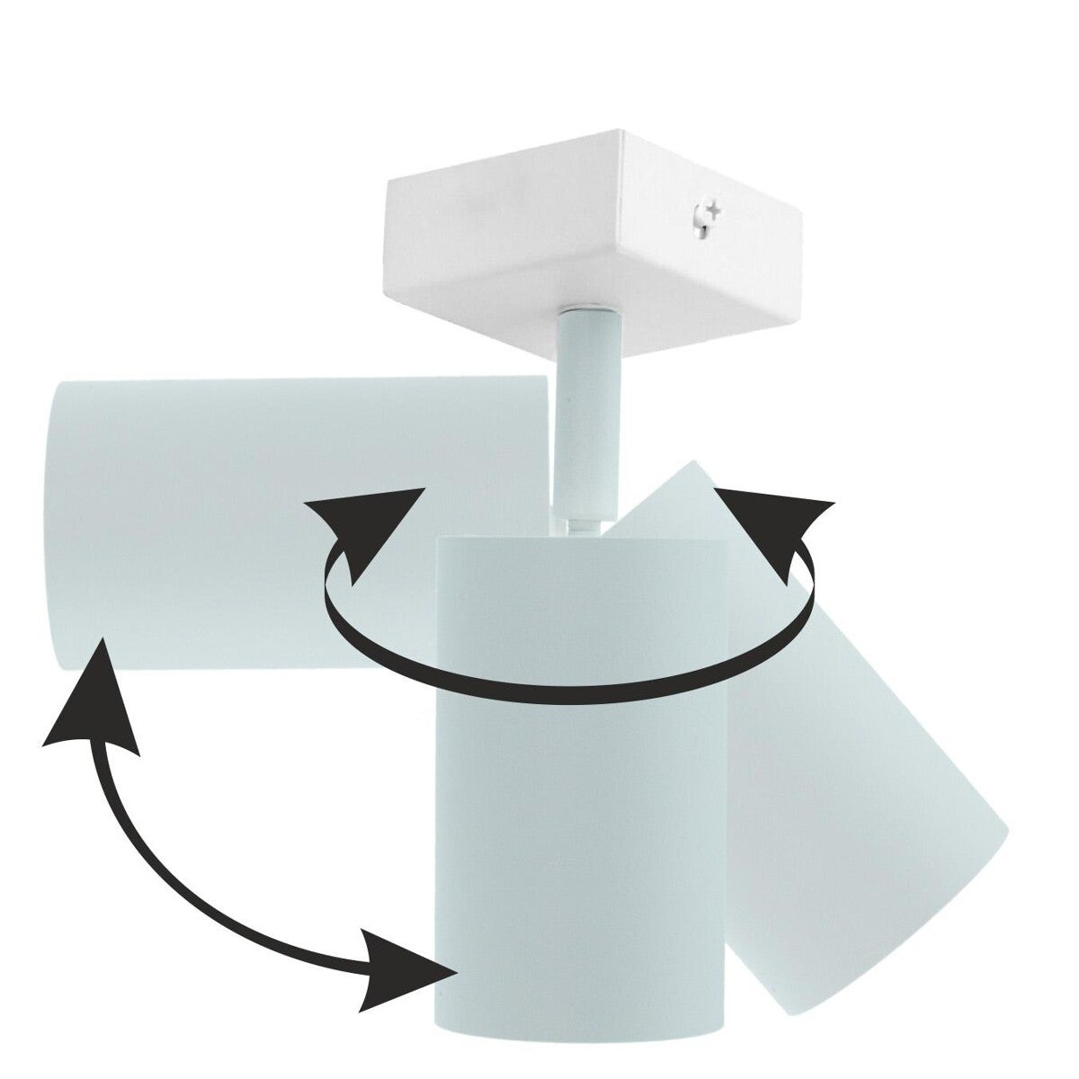 Lampa wisząca Qualis biała 6 x GU10 x 40W wym: 14 x 119 x 6 cm IdeaLED