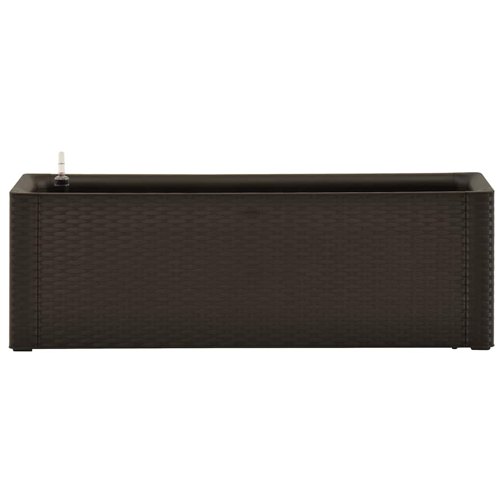 Podwyższona donica z systemem podlewania, mokka, 100x43x33 cm