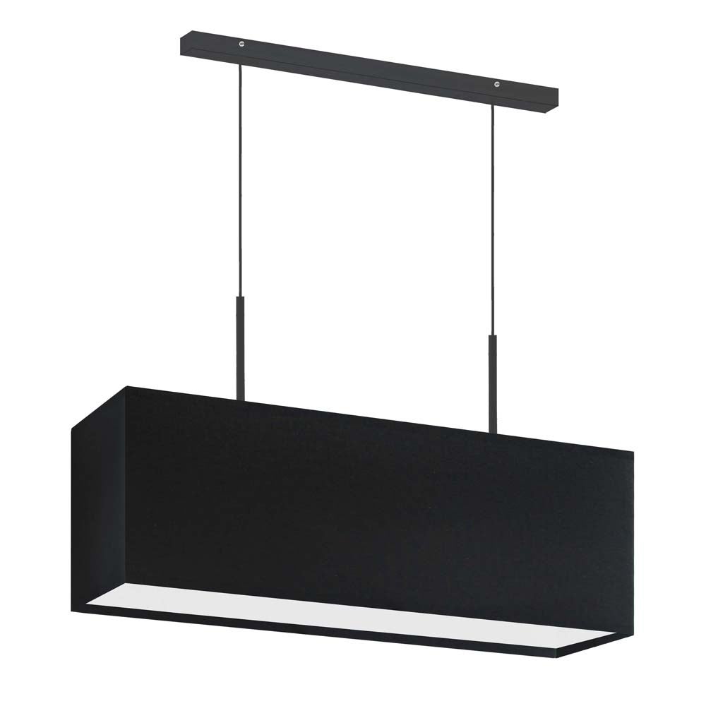 Lampa wisząca zwis żyrandol sufitowa z abażurem prostokąt MONO Z1