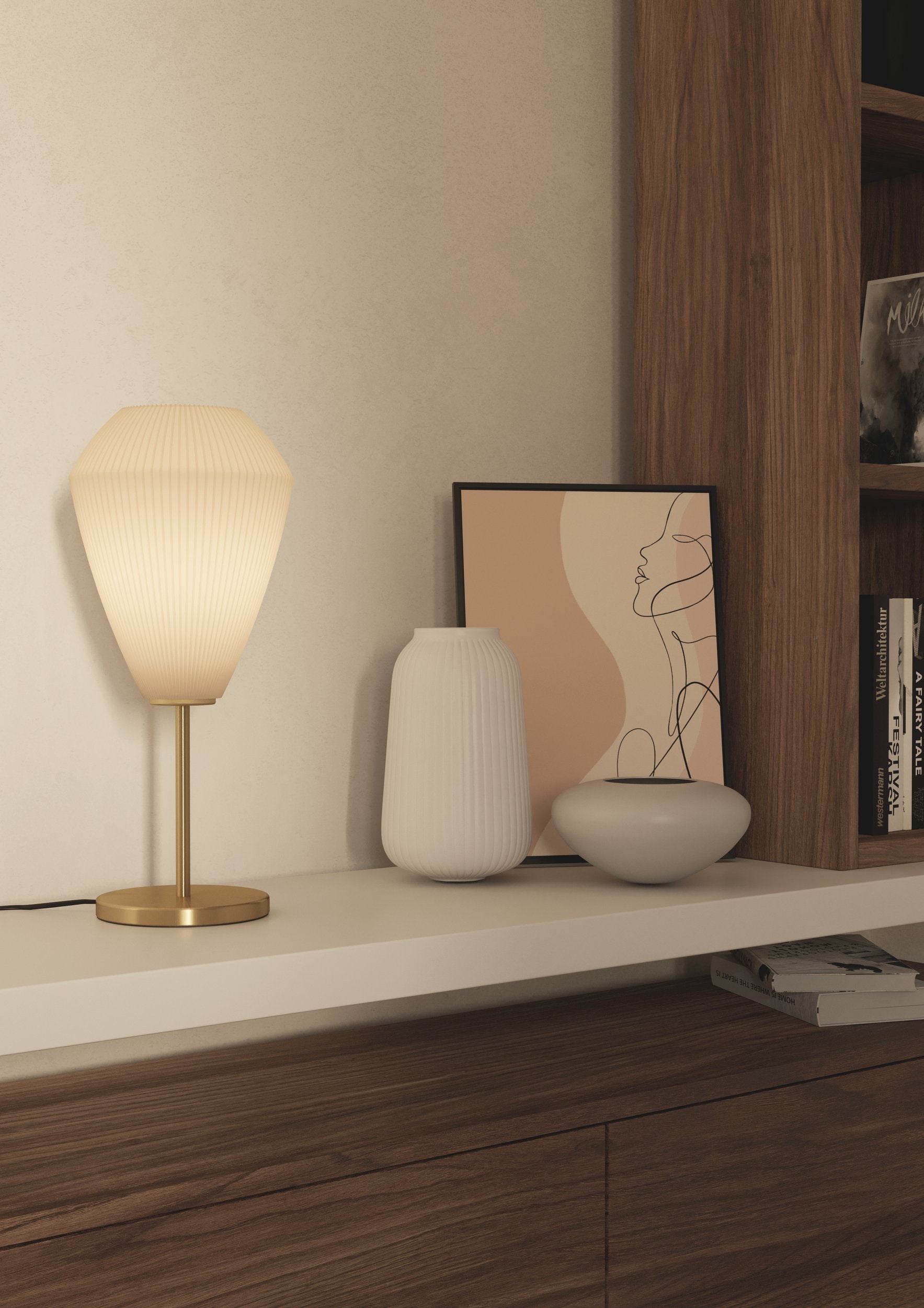 Lampa stołowa EGLO CAPRAROLA E27 1X40W ze stali szczotkowanej mosiężnej D200mm