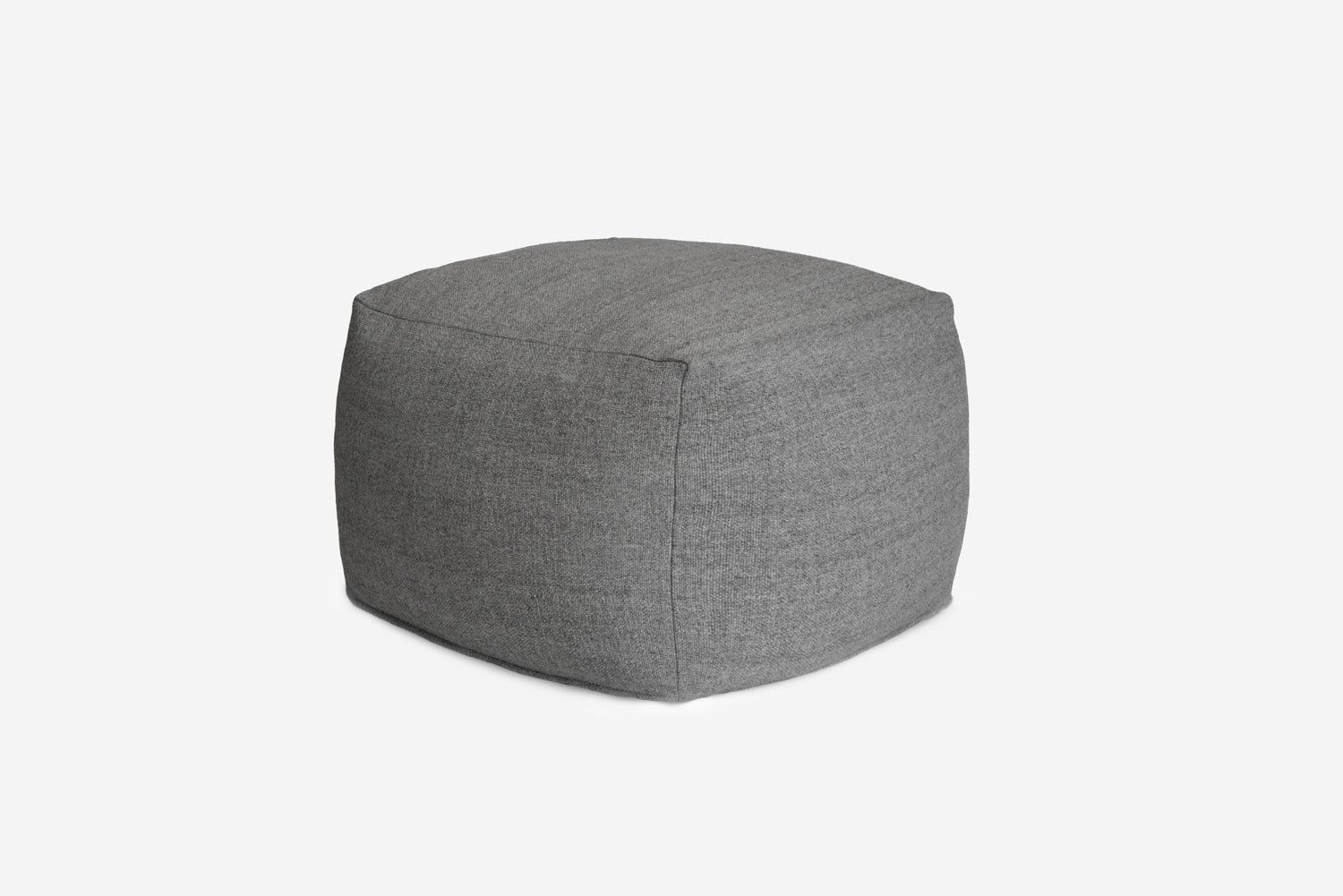 Puf bawełniany szary 45x45x35 cm – wygodny, stabilny, idealny do wnętrz w neutralnych kolorach