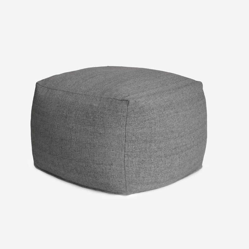 Puf bawełniany szary 45x45x35 cm – wygodny, stabilny, idealny do wnętrz w neutralnych kolorach