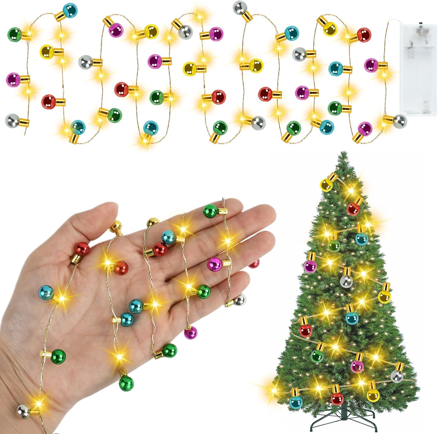 1 Metr Światełek Choinkowych Miniature Lumineuse, Miniaturowe Lampki LED, Miniaturowe Lampki do Domku dla Lalek, Akcesoria Elfów Świątecznych