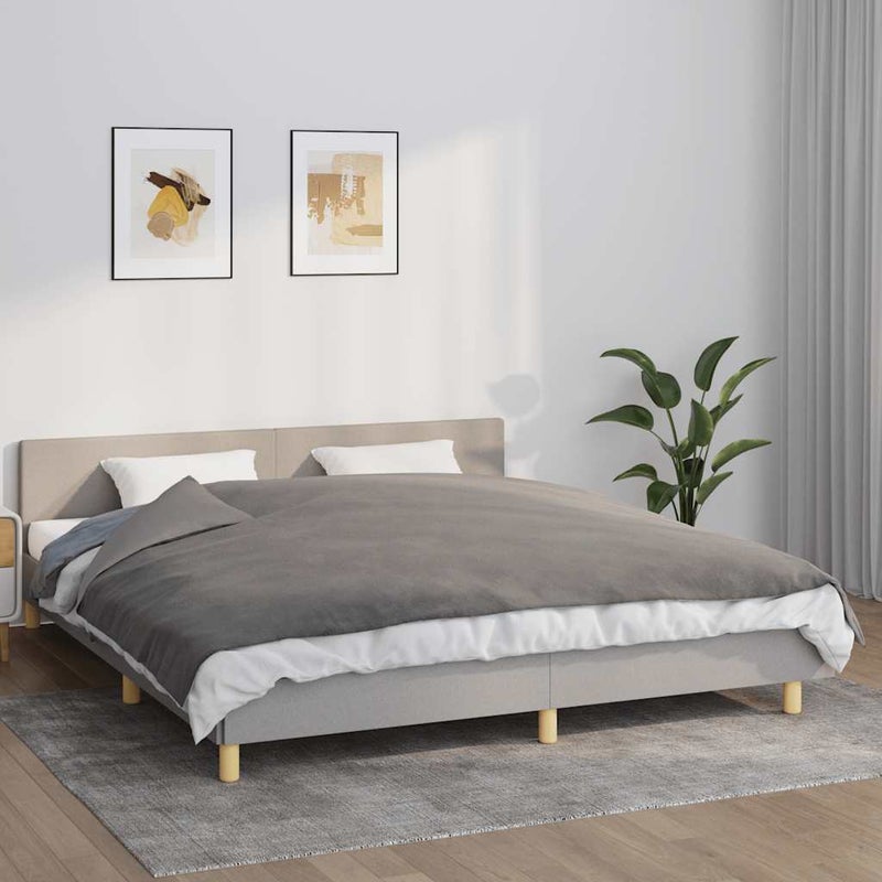 Koc obciążeniowy z poszewką, szary, 155x220 cm, 7 kg, tkanina vidaXL