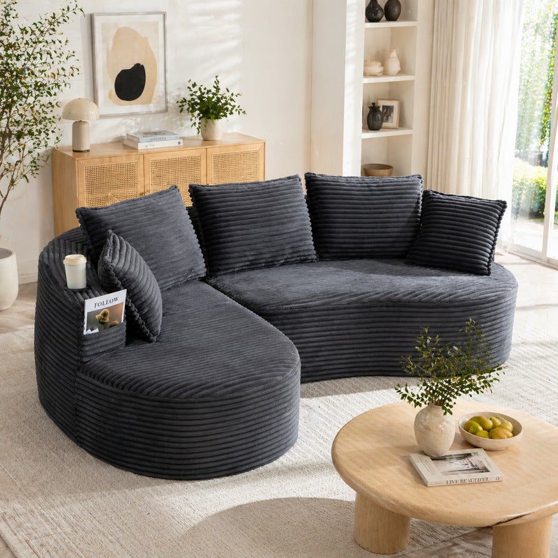 Sofa 250 x 152 x 82 cm, welur, do salonu, do codziennego użytkowania, funkcjonalny element wyposażenia