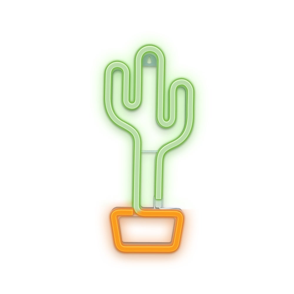Forever neon led cactus laranja lmpada