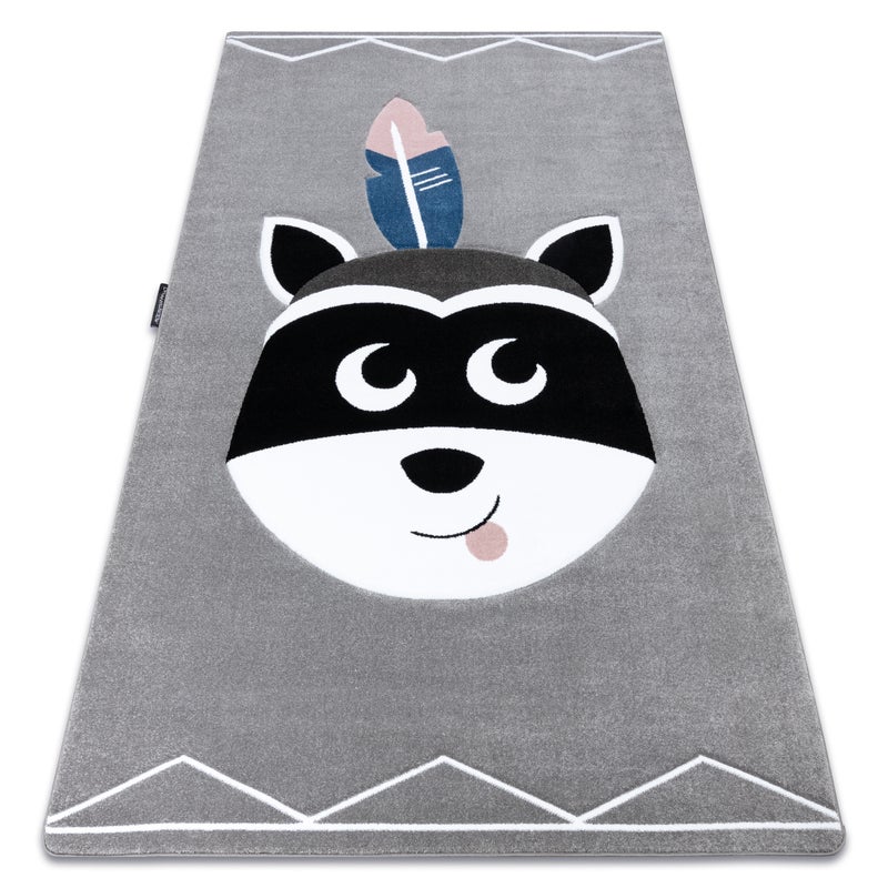 Dywan PETIT RACCOON MUKKI SZOP szary 140x190 cm