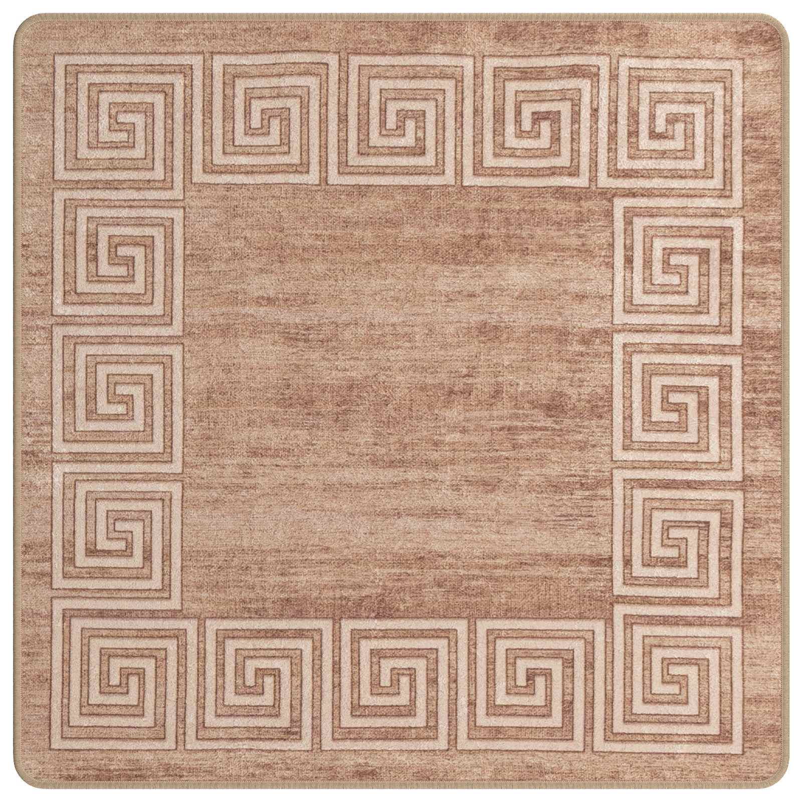 Chodnik dywanowy MARSA Biały 100 x 100 cm Poliester i PVC