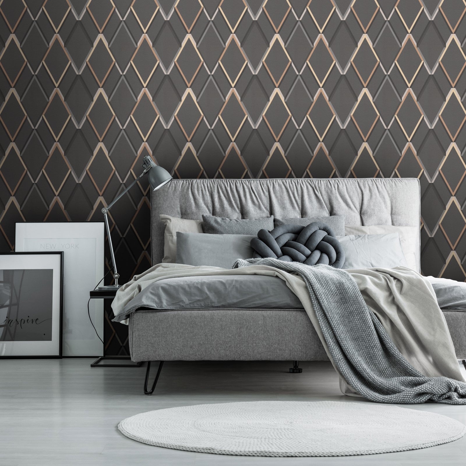Tapeta flizelinowa - METALLIC GEOMETRIC