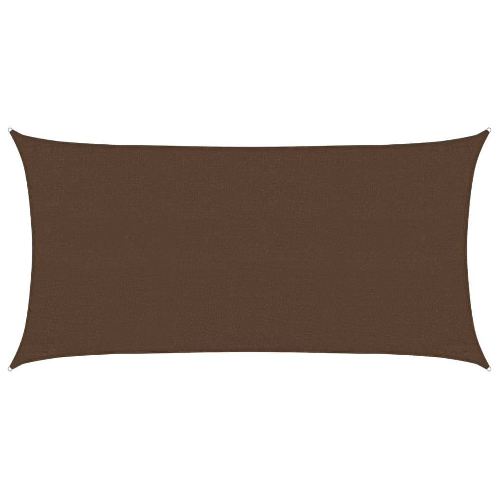 Żagiel przeciwsłoneczny brązowy 160 g/m² 3 x 6 m HDPE