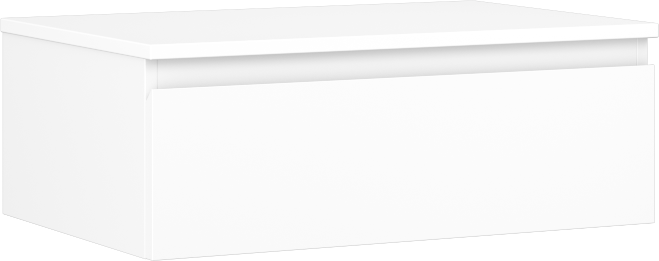 Mexen Orio szafka łazienkowa podumywalkowa 70 cm z blatem, 1 szuflada, biała mat - 91A10-07023-1-BFC01
