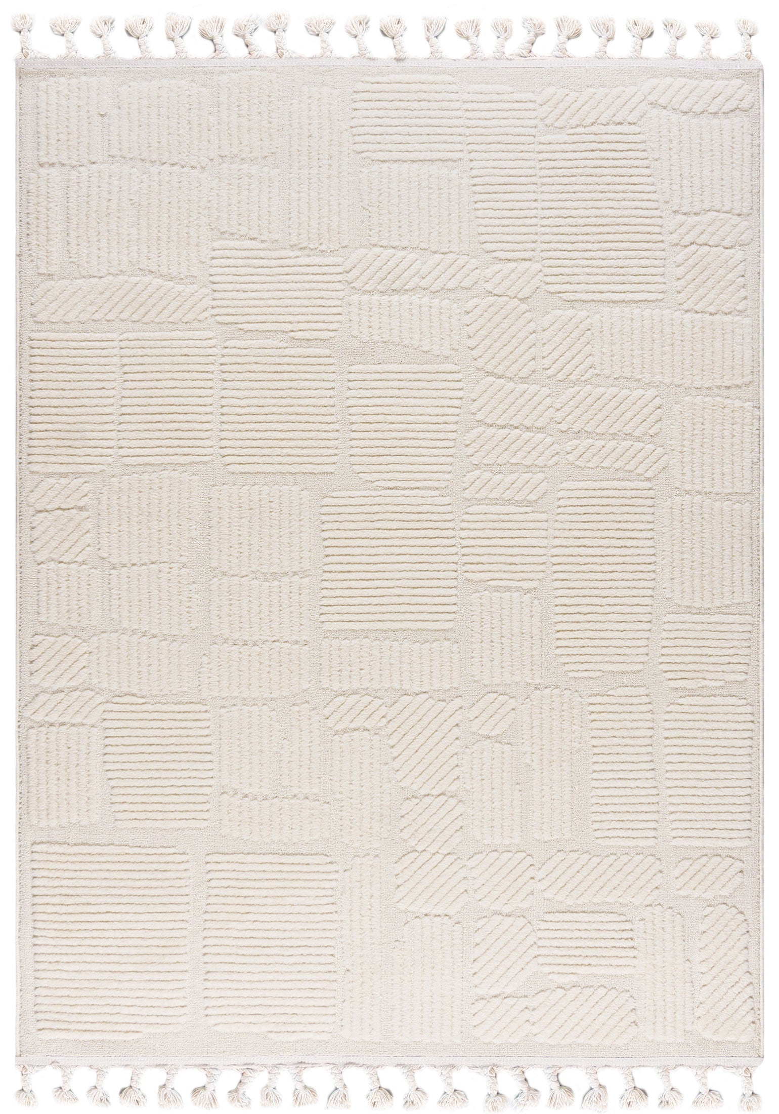 Dywan Wewnętrzny Pisa Brina Prostokąt Mazovia 160x230 cm Beżowy Kremowy Motyw Abstrakcyjny, Geometryczny 1 szt.