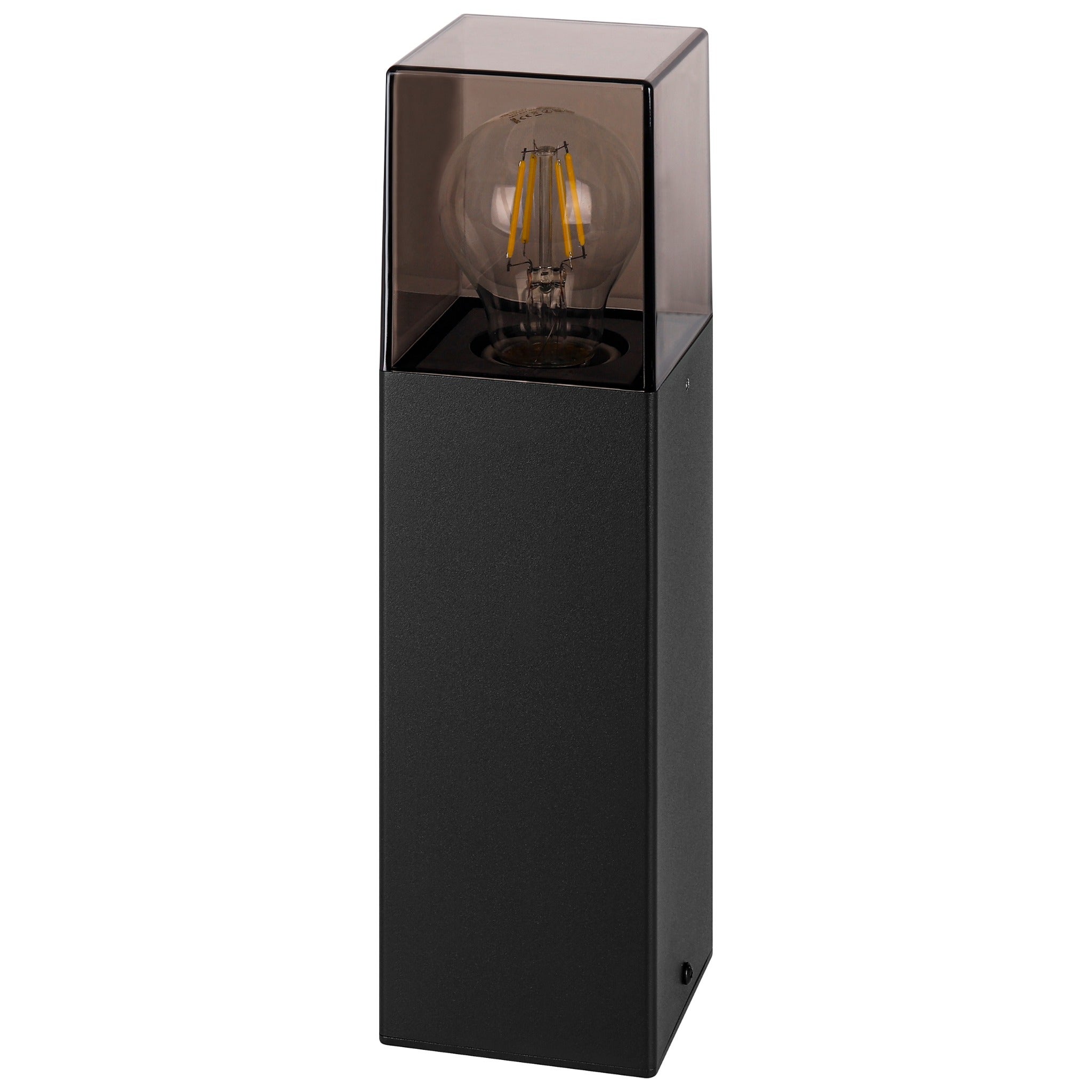 Lampa ogrodowa słupek E27 LED Denver 30cm IP44 IK08 zewnętrzna stojąca czarna MasterLED