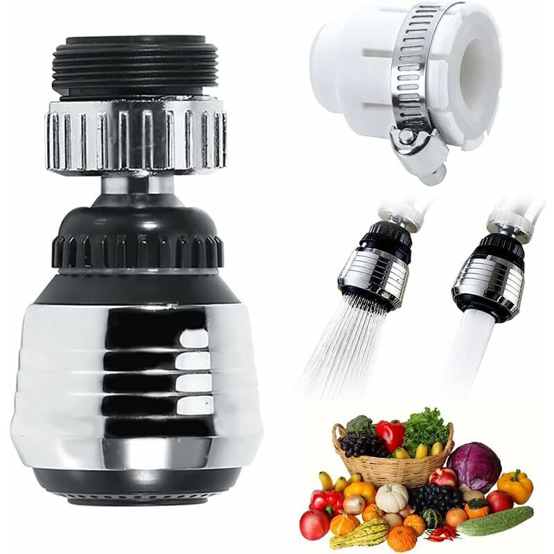 FOREHILL Cuisine 360 ° Obrotowa Głowica Filtra Kran Filtr Aerator + Adapter